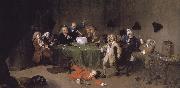 William Hogarth A modern midnight conversation painting